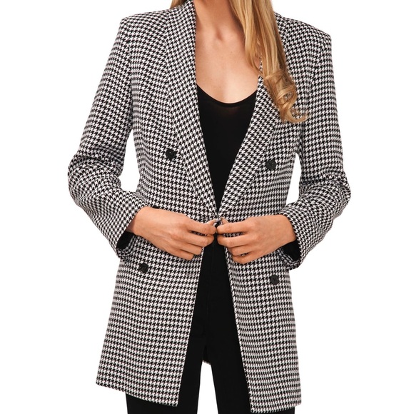 CeCe Jackets & Blazers - CECE Houndstooth Blazer